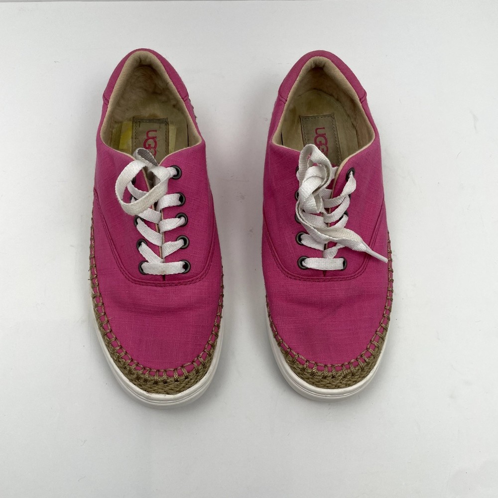 Ugg Womens Eyan II Low Top Sneakers Pink Size 6 Textile Upper SN 1011223 Lined